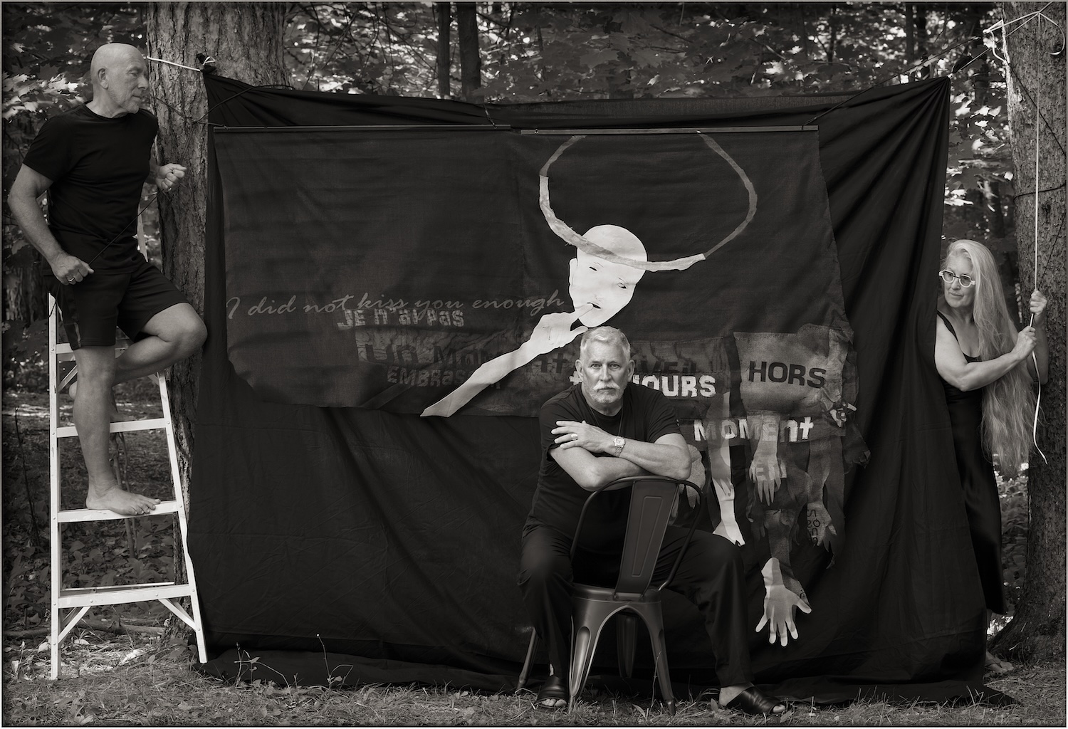 Marc Daigle, Randal Newman et Margie Gillis, 2025, portrait