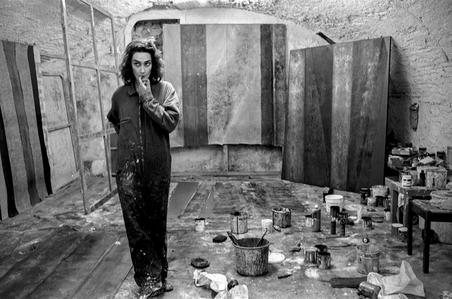 Meriem Bouderbala, peintre, 1987, portrait